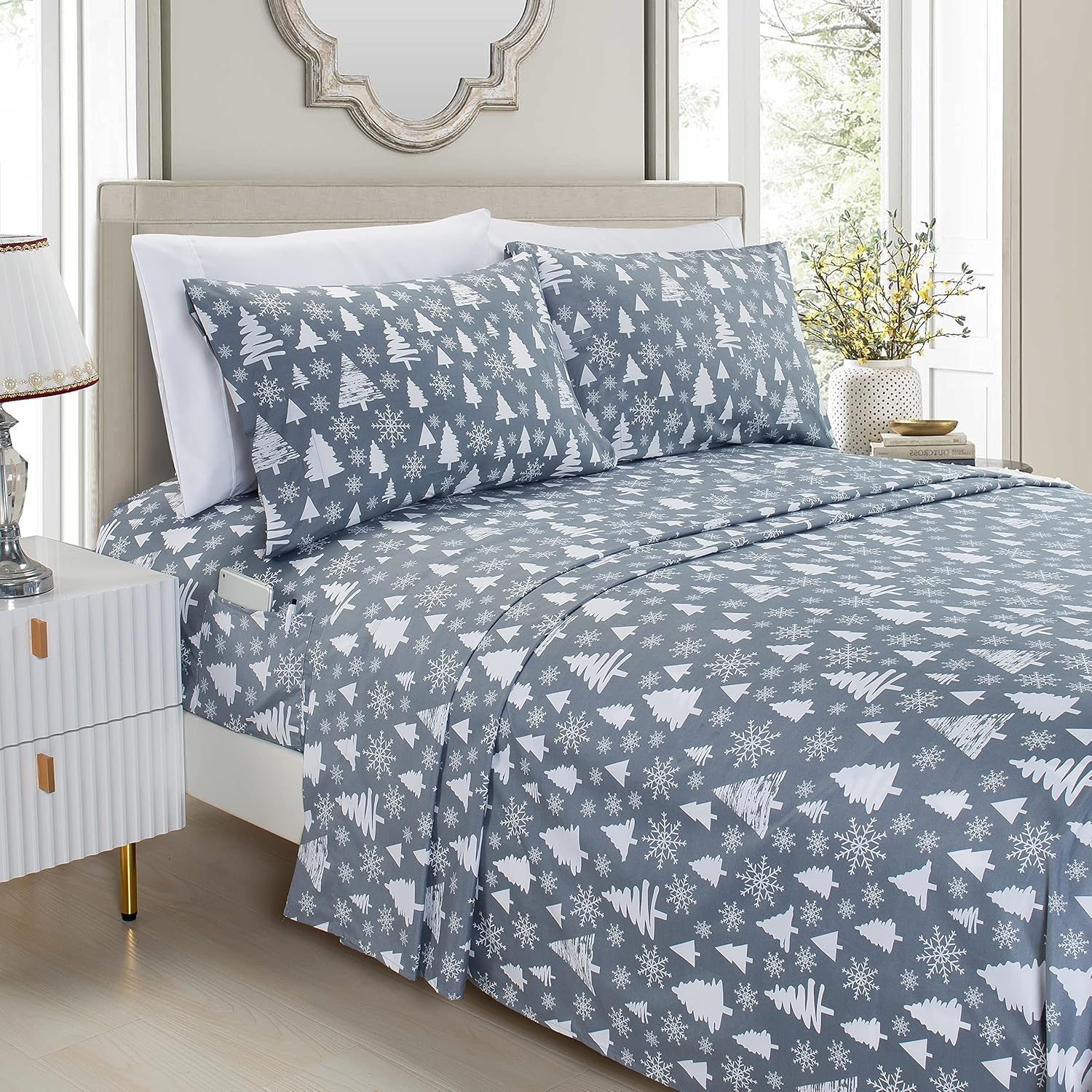 Elegant Comfort Luxury Soft Bed Sheets Set for King Size Beds