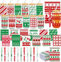 12 Set Christmas Gifts Bulk Glass Cups Notebooks and Pens