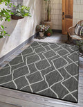 Adiva Rugs Outdoor Indoor Area Rug 6ft x 9ft - Weather Resistant