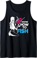 Reel Girls Fish too Fly Fishing Rod Holders Tank Top - Lightweight Fit