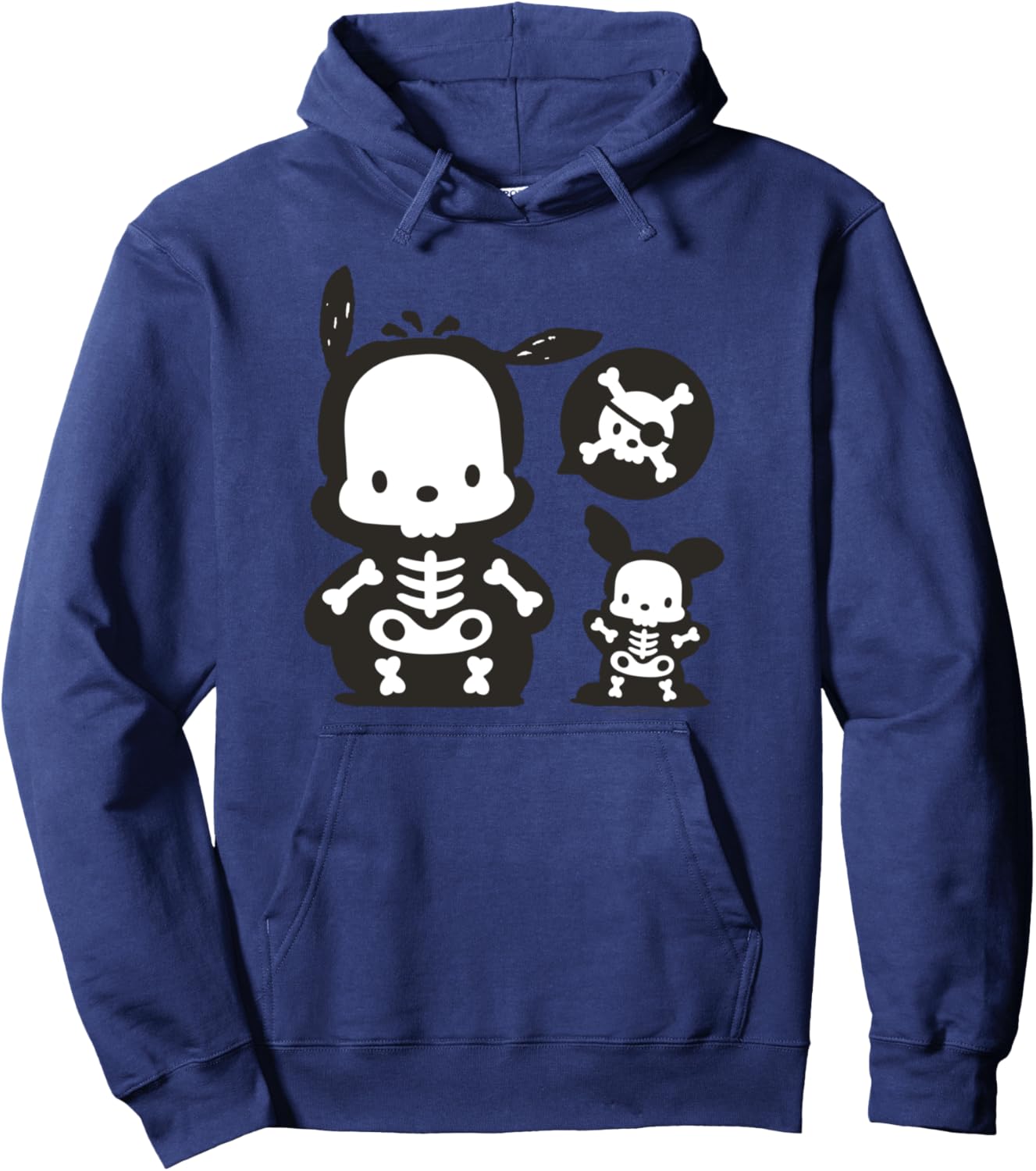 Pochacco Skeleton Halloween Hoodie for Spooky Season Fun