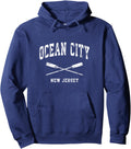 Ocean City New Jersey Vintage Nautical Crossed Oars Pullover Hoodie