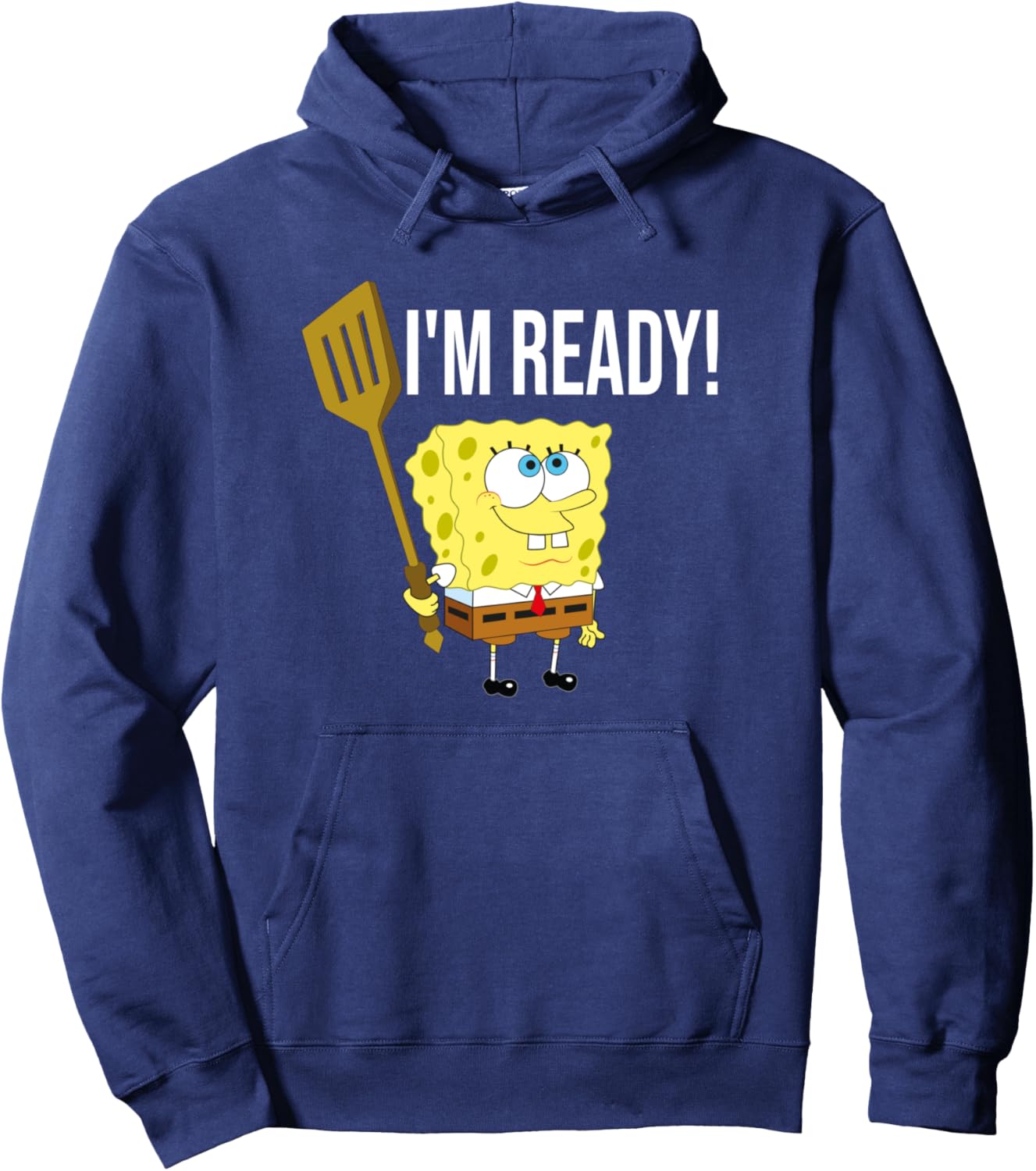 SpongeBob I'm Ready Pullover Hoodie for Fans of All Ages