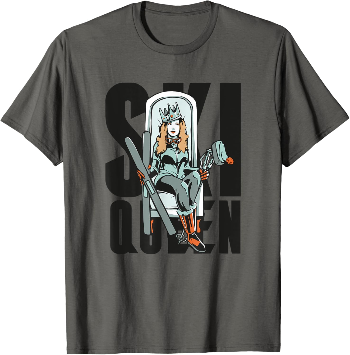 Ski Queen T-Shirt for Stylish Skiers