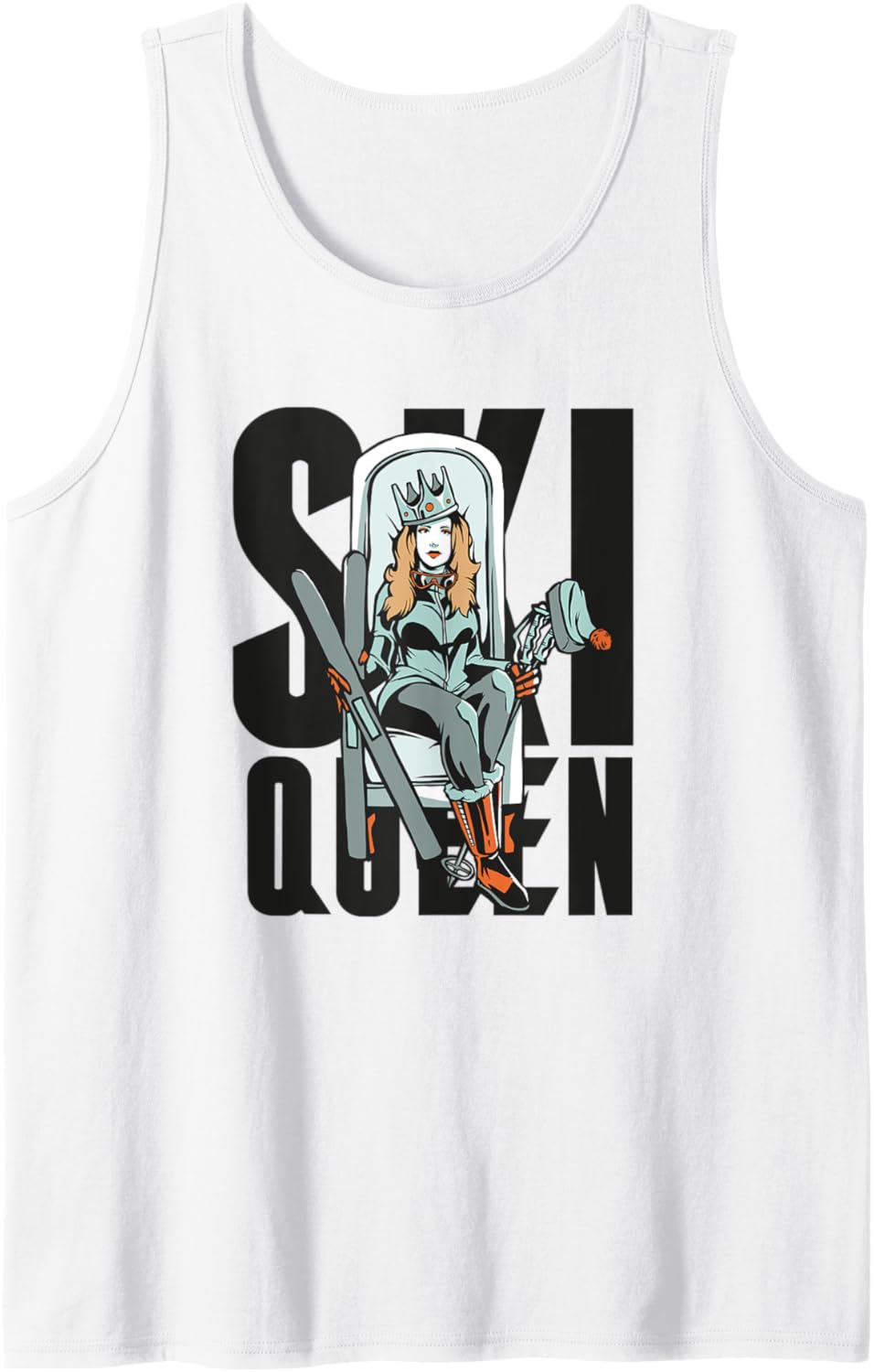 Ski Queen Tank Top for Stylish Skiers