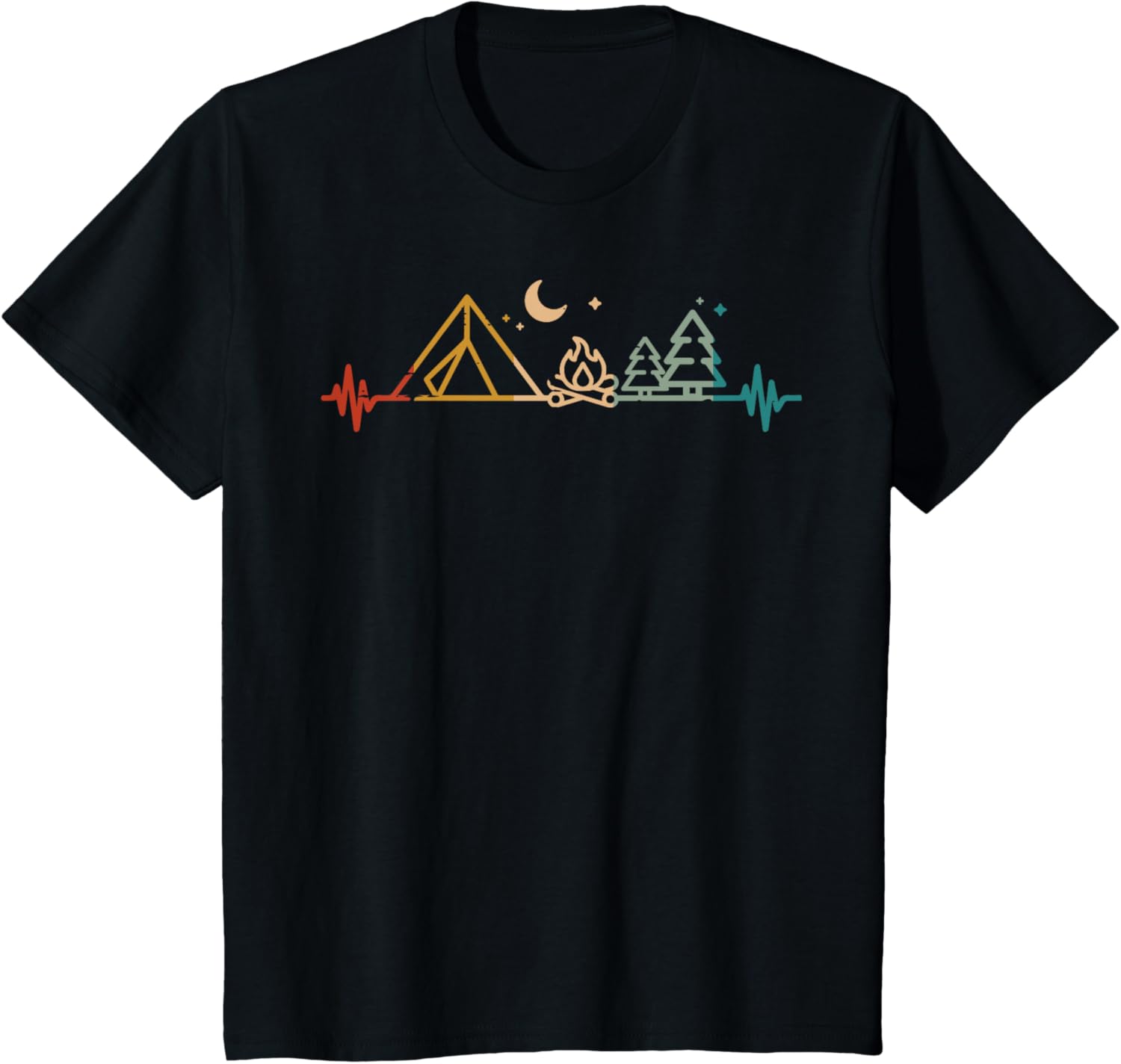Camping Heartbeat Tee - Perfect Gift for Campers!