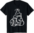 Retro Love White Boxing Gloves T-Shirt - Classic Lightweight Tee
