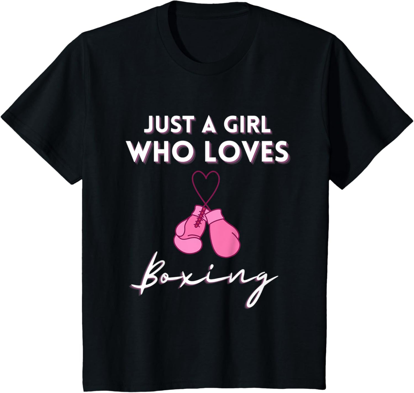 Empower with Stylish Boxing Girl Tee!
