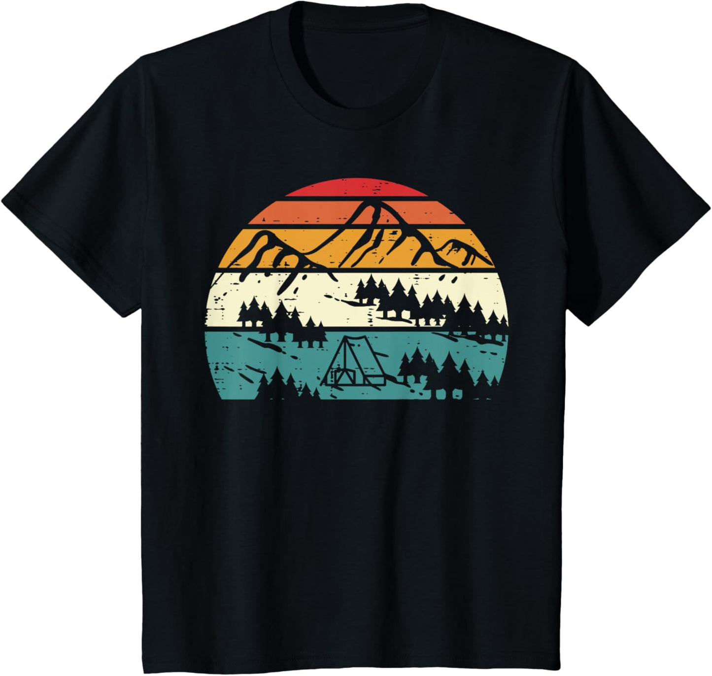 Mountain Sunset Camping Tee - Outdoor Fun for All!