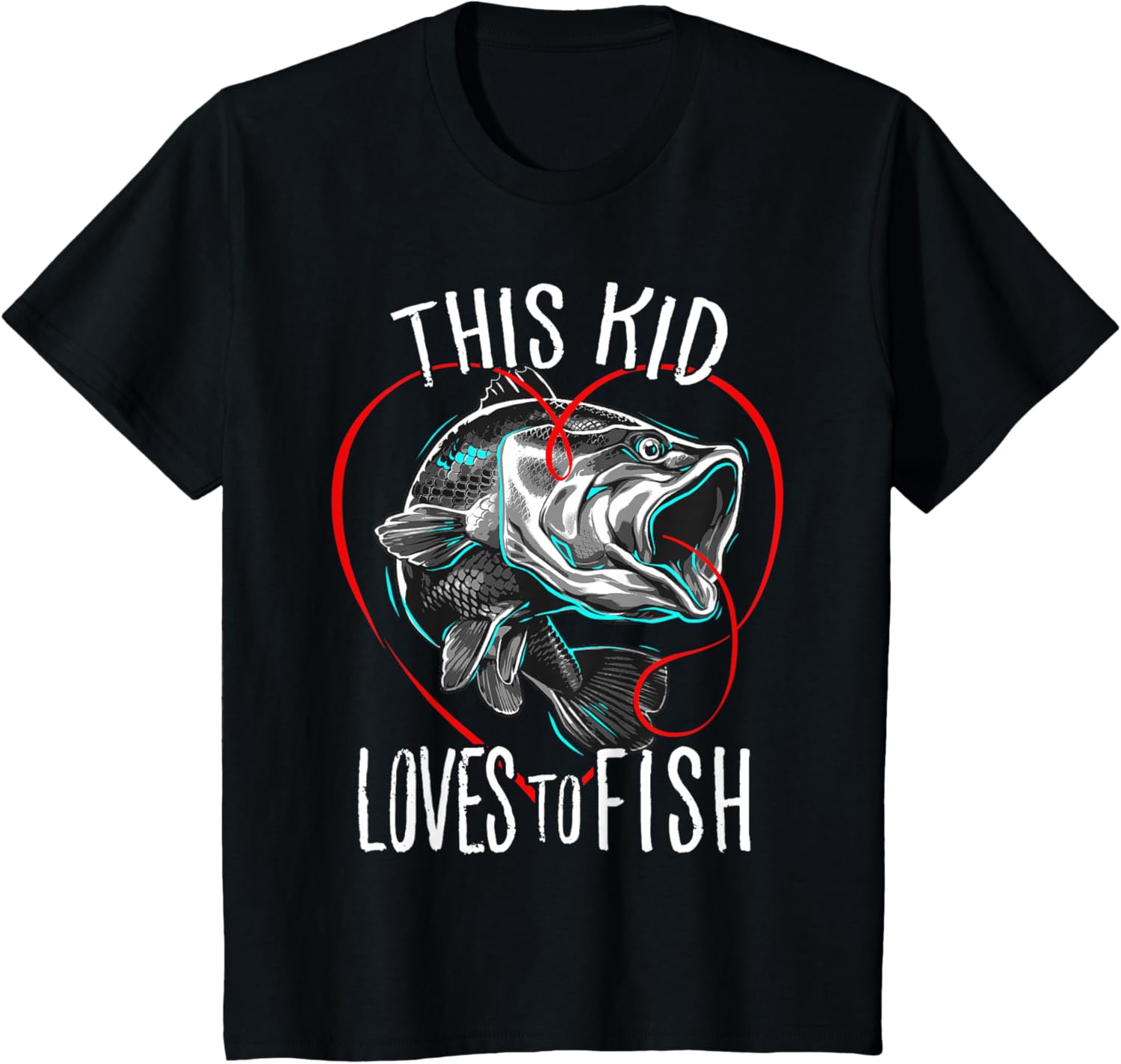 Kid's Fishing Lover Tee | Bass Fish Gifts