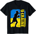 Ukrainian Boxing Team Ukraine Flag Boxing Gloves T-Shirt - Proud