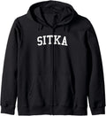 Vintage Sitka AK Distressed Zip Hoodie