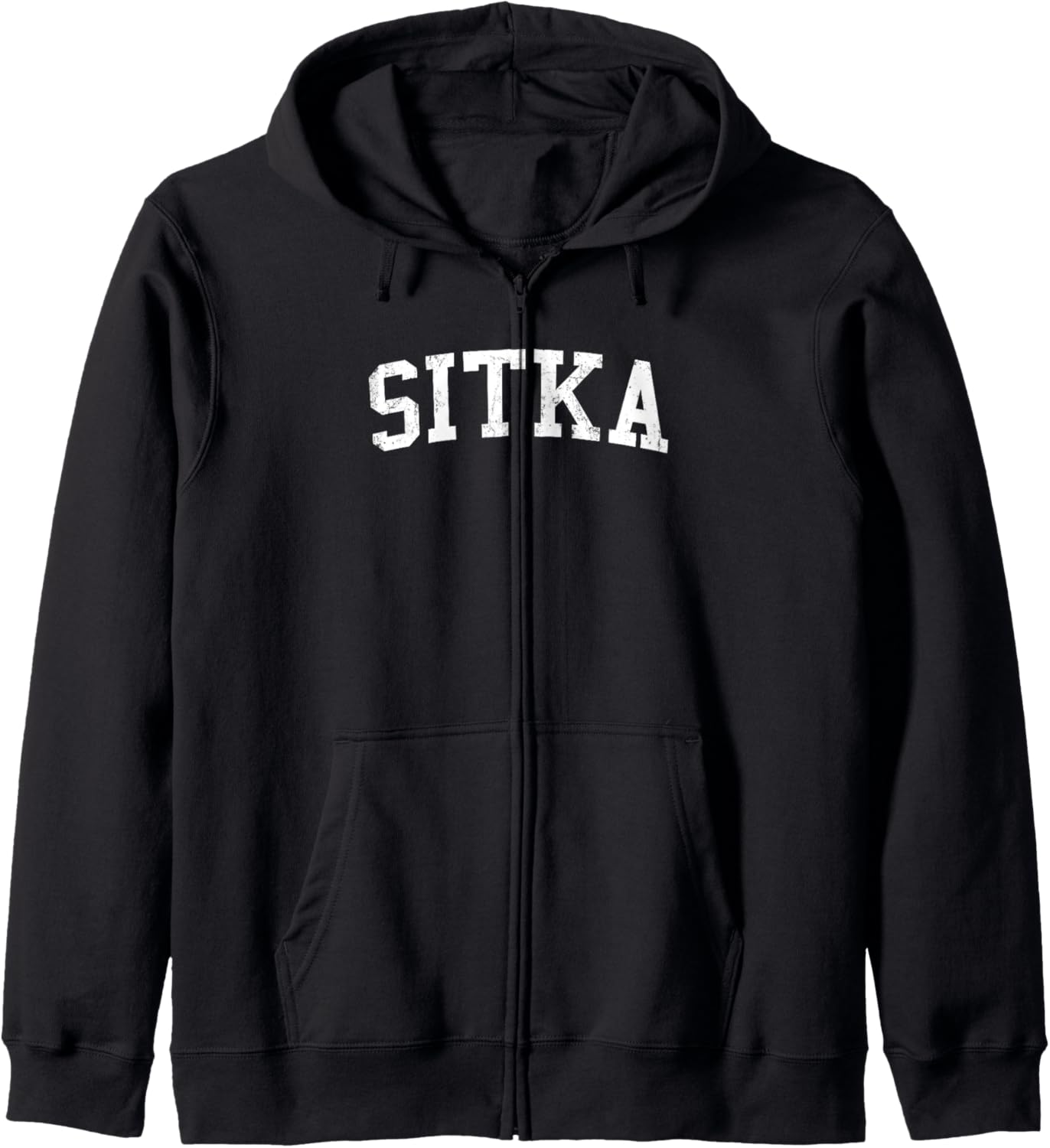 Vintage Sitka AK Distressed Zip Hoodie