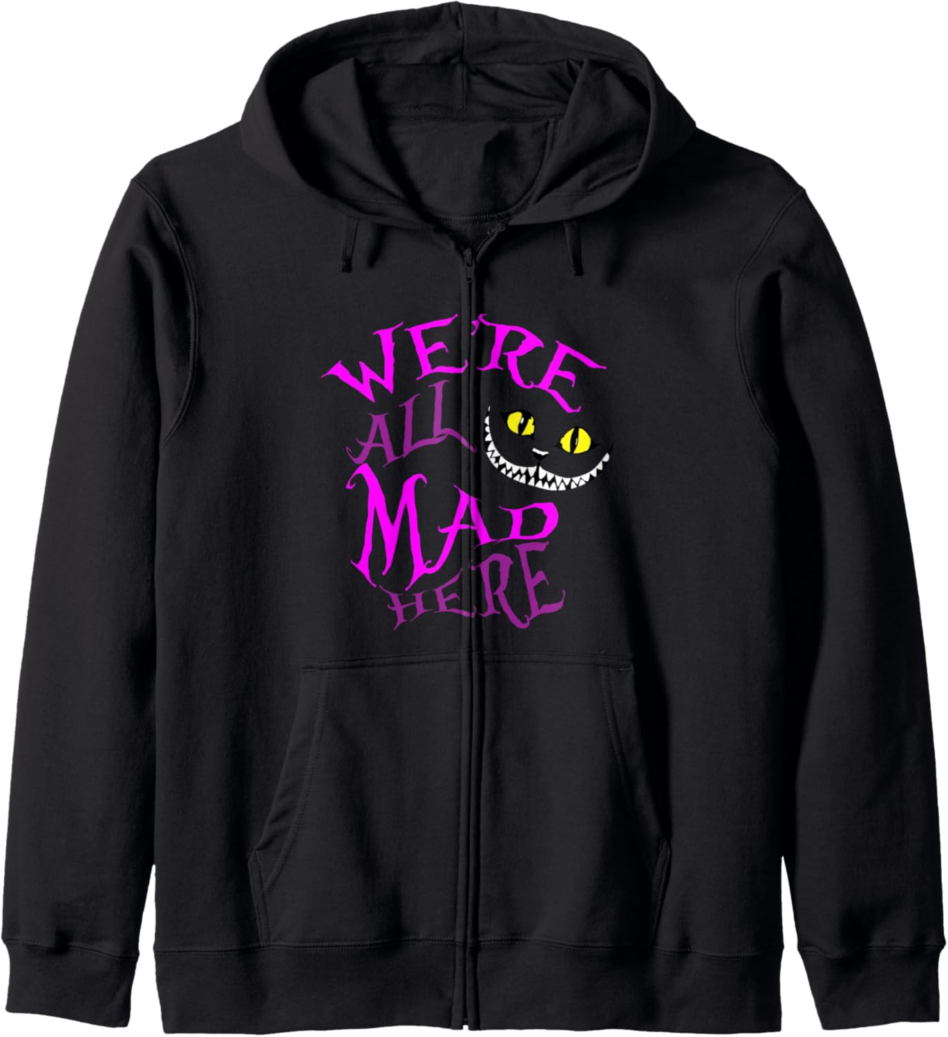Cheshire Cat Zip Hoodie - Embrace Your Madness!