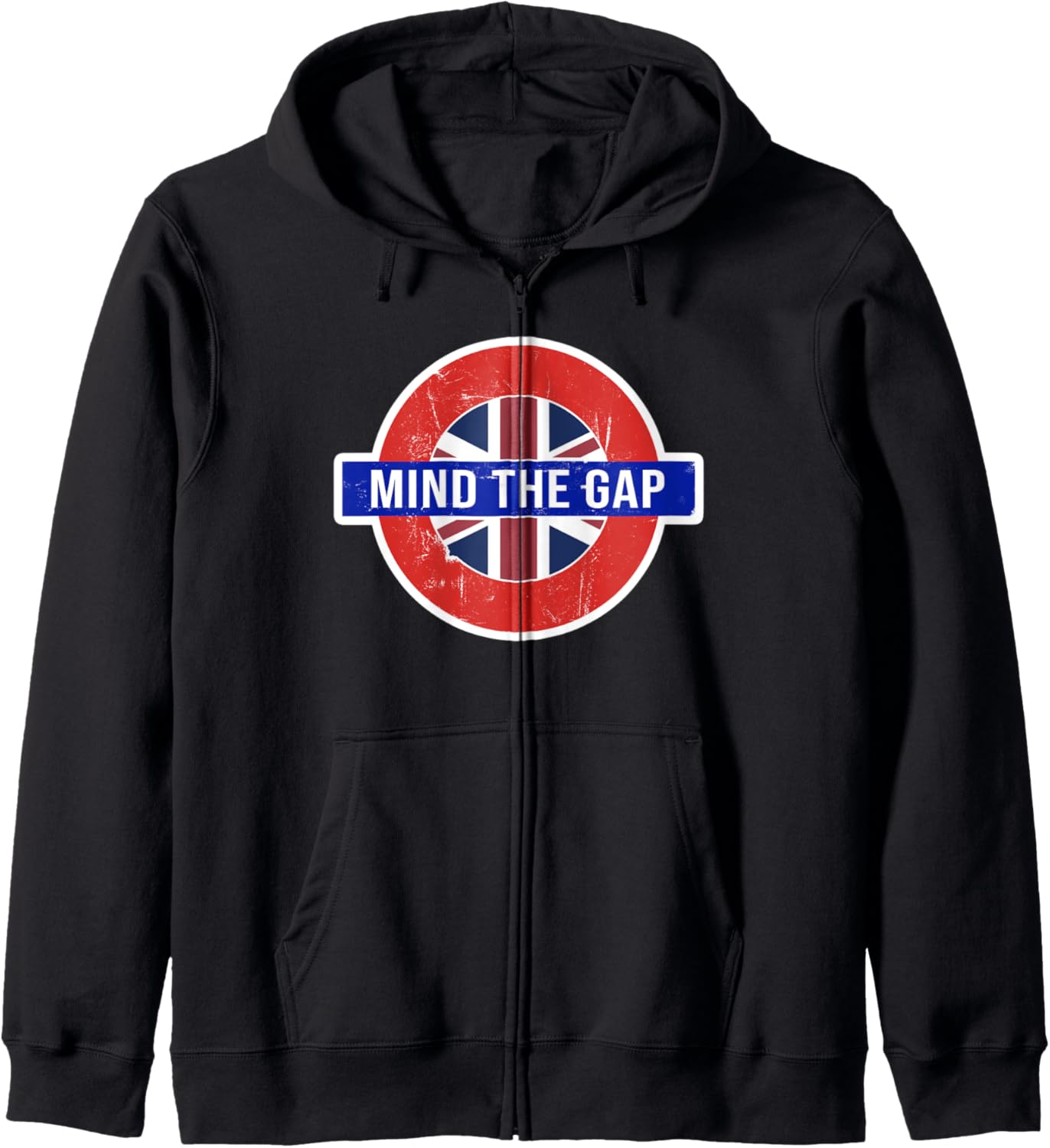 London Vacation Gift Hoodie - Mind The Gap Design