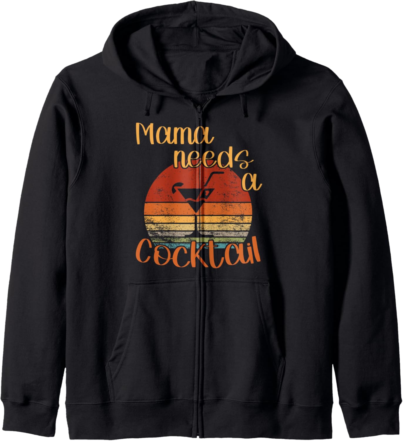 Mama's Essential Cocktail Zip Hoodie