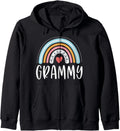 Rainbow Family Zip Hoodie - Perfect Grammy Gift!