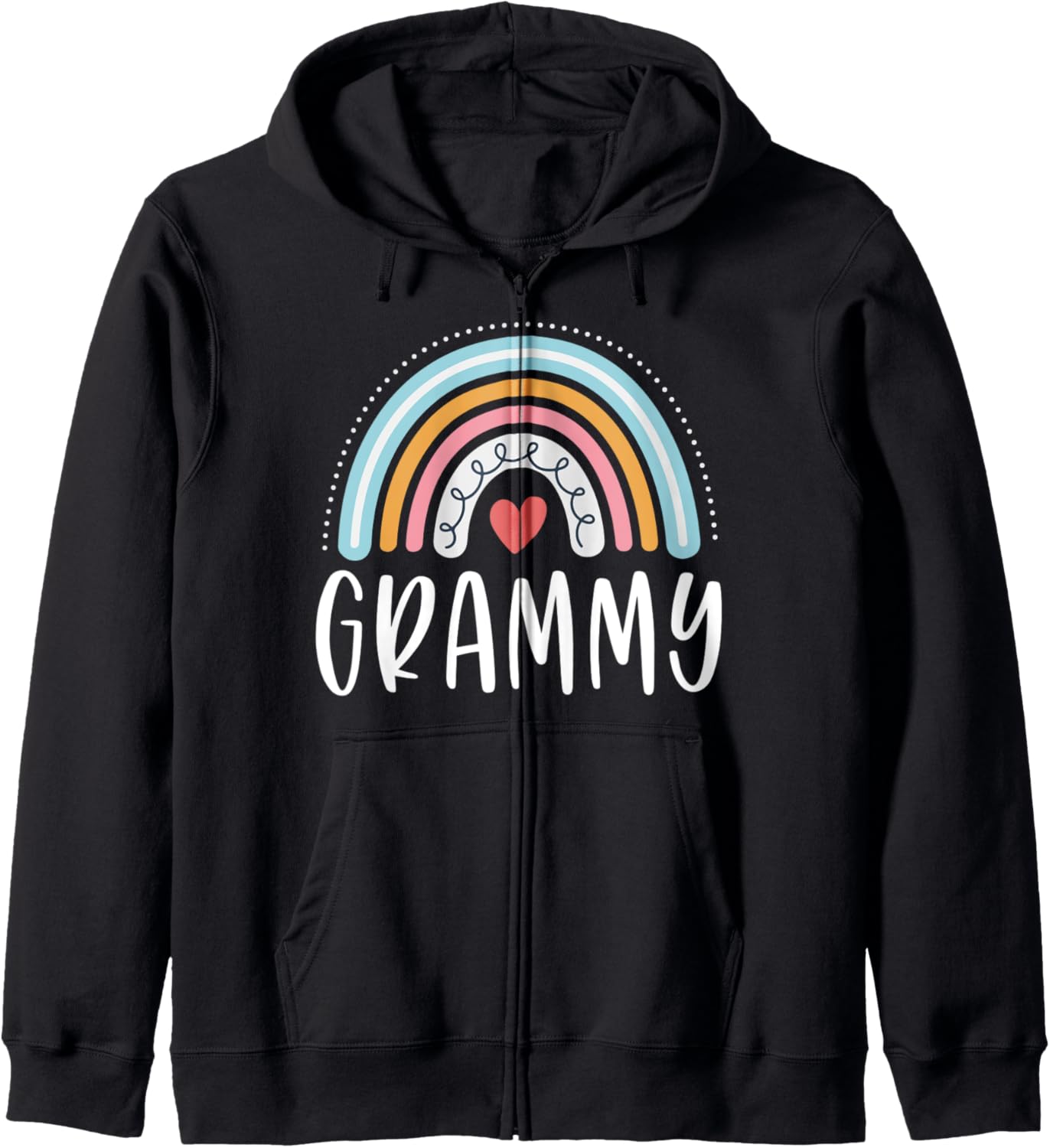 Rainbow Family Zip Hoodie - Perfect Grammy Gift!