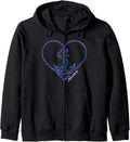 Nautica Sustainably Crafted Logo Signal Flag Graphic Zip Hoodie