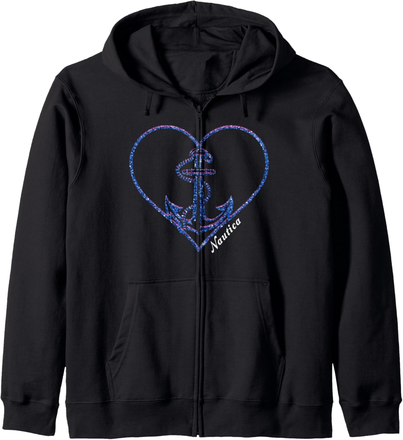 Nautica Logo Signal Flag Zip Hoodie - Sustainably Crafted