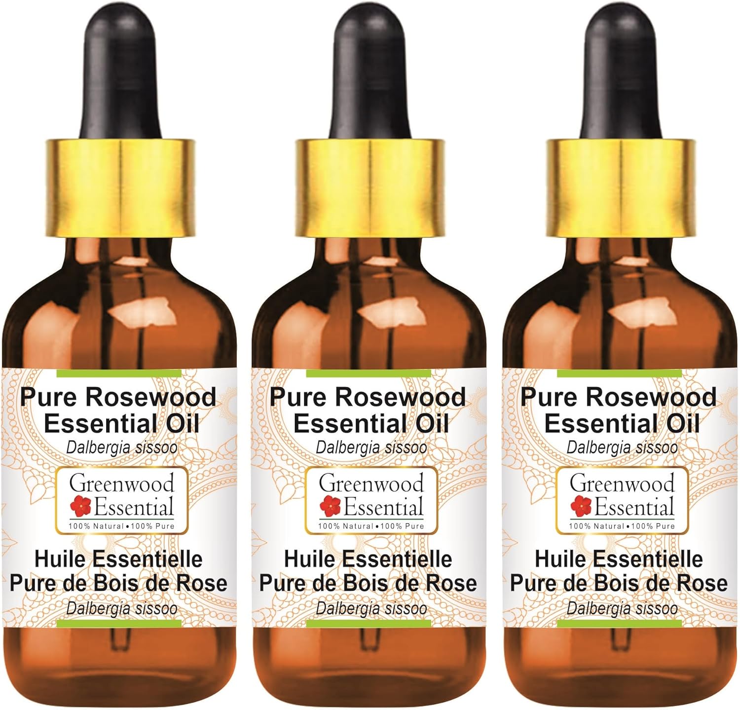 Pure Rosewood Essential Oil for Skin and Hair Care - 100ml Pack