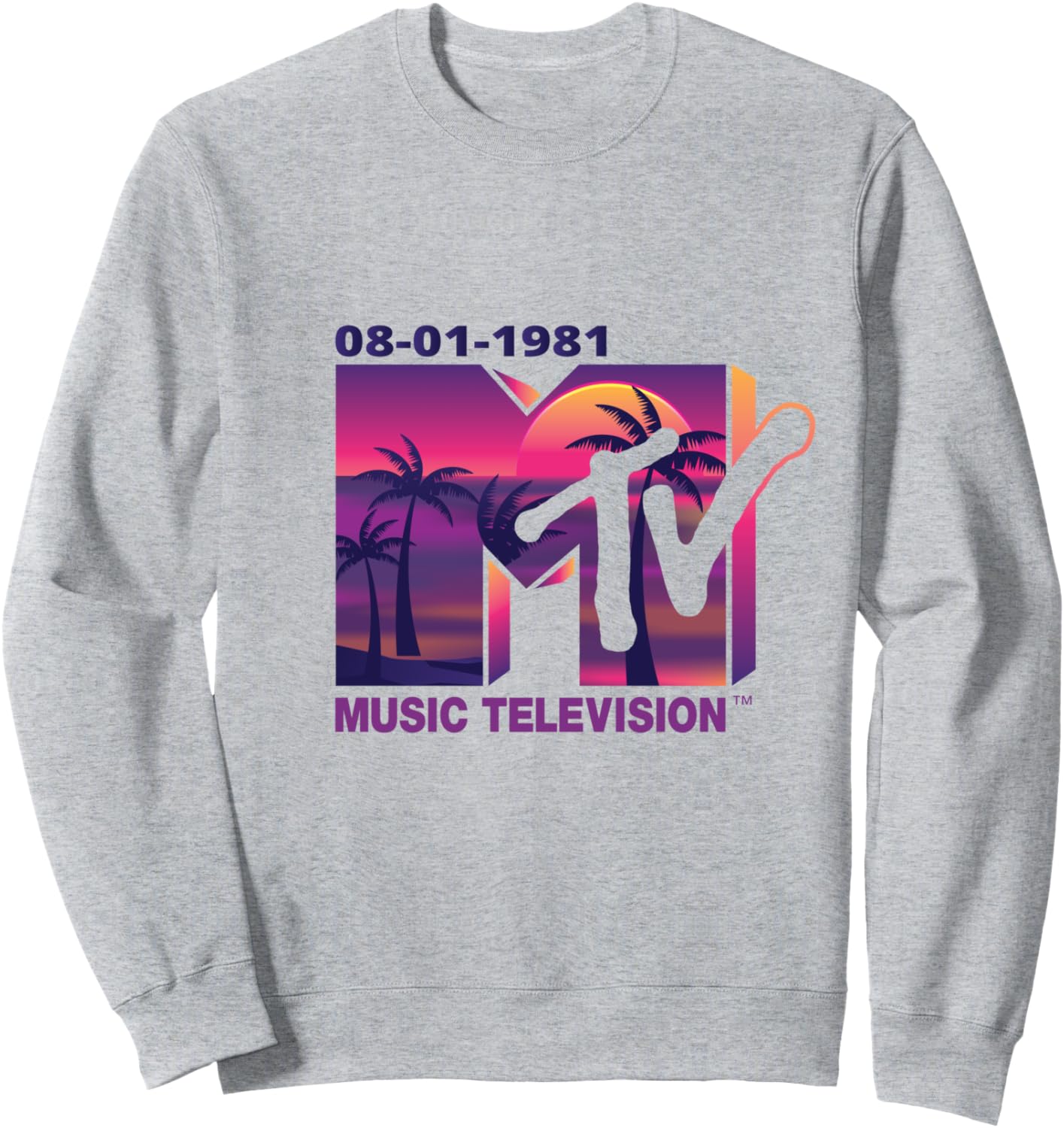 Mademark x MTV Official 1981 Logo Sweatshirt with Palms