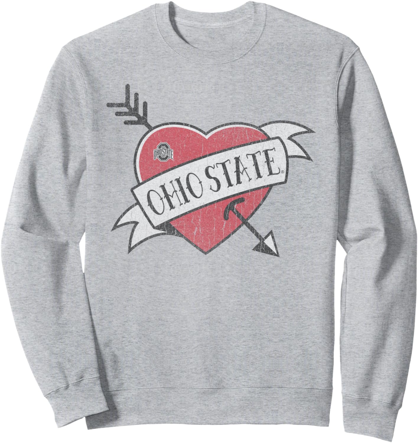 Officially Licensed Ohio State Buckeyes Valentine Sweatshirt