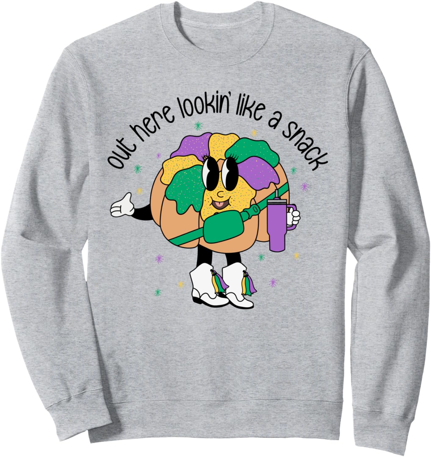 Boujee King Cake Sweater: Snack-Worthy Style!