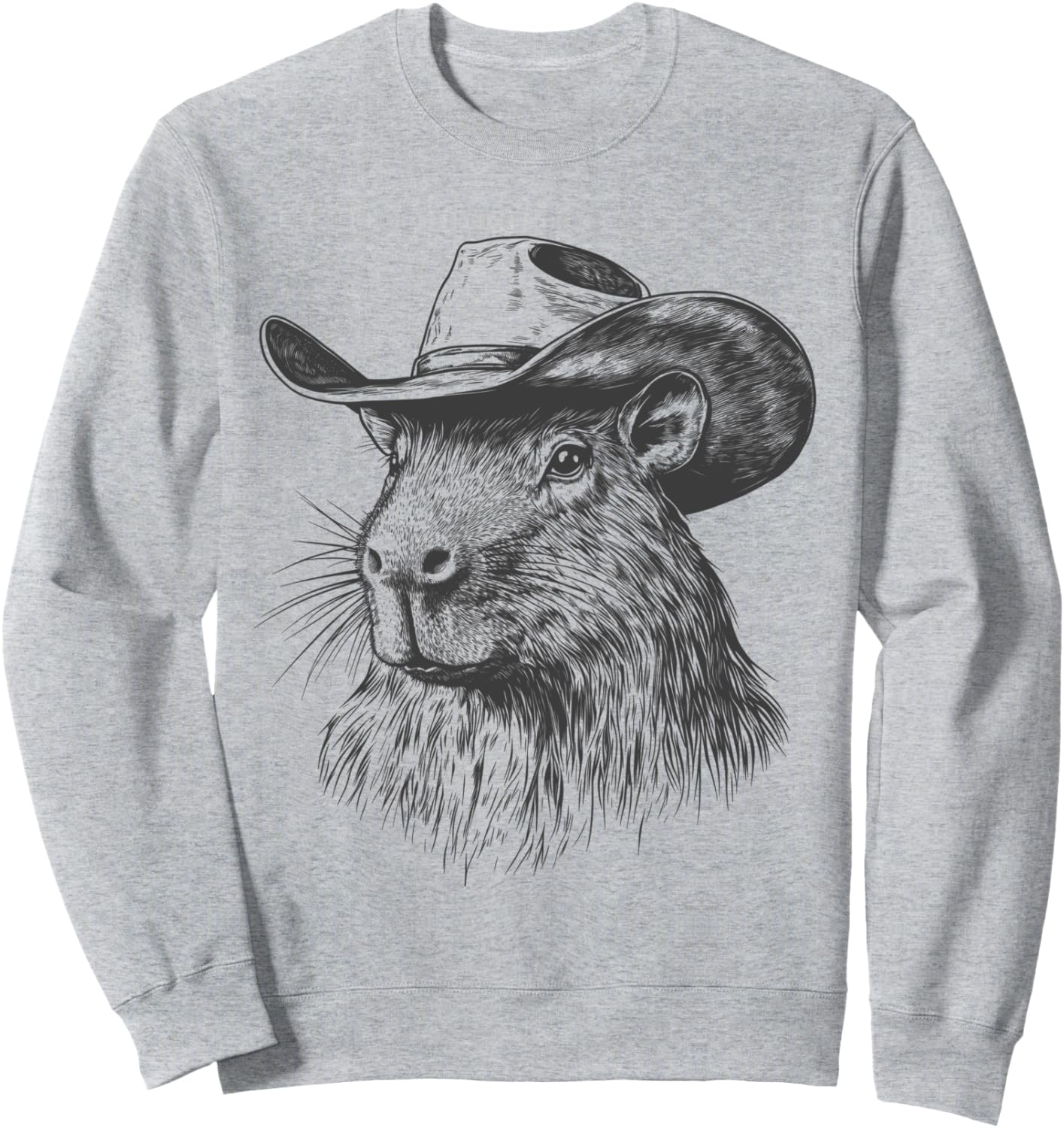 Cowboy Capybara Sweatshirt - Vintage Western Style