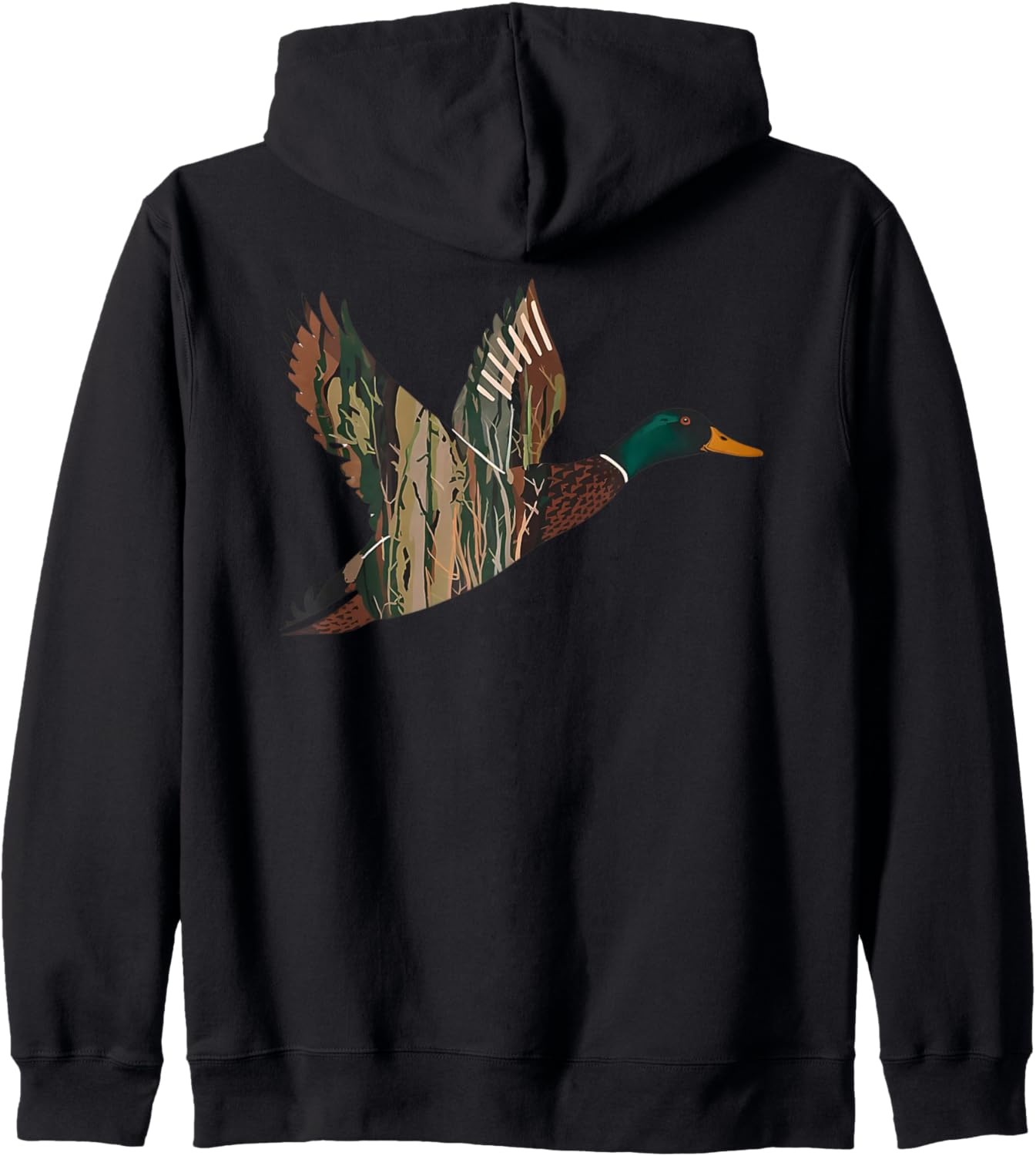 Dux Camo Men's Zip Hoodie - Ultimate Waterfowl Hunting Gear!