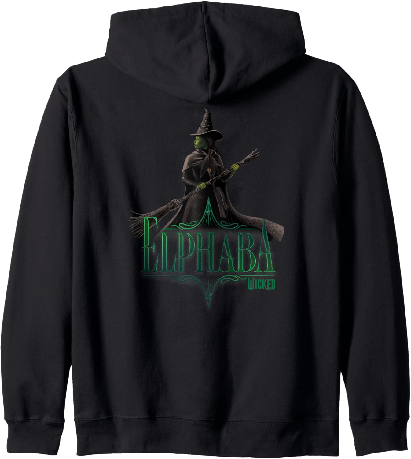 Elphaba Defying Pose Zip Hoodie - Wickedly Stylish!