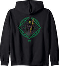 Elphaba Portrait Zip Hoodie: Wickedly Unique Style