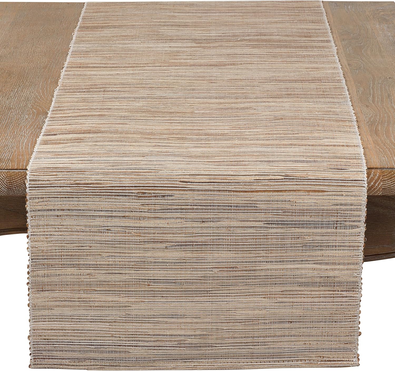 Saro Lifestyle Melaya Collection Shimmering Woven Table Runner