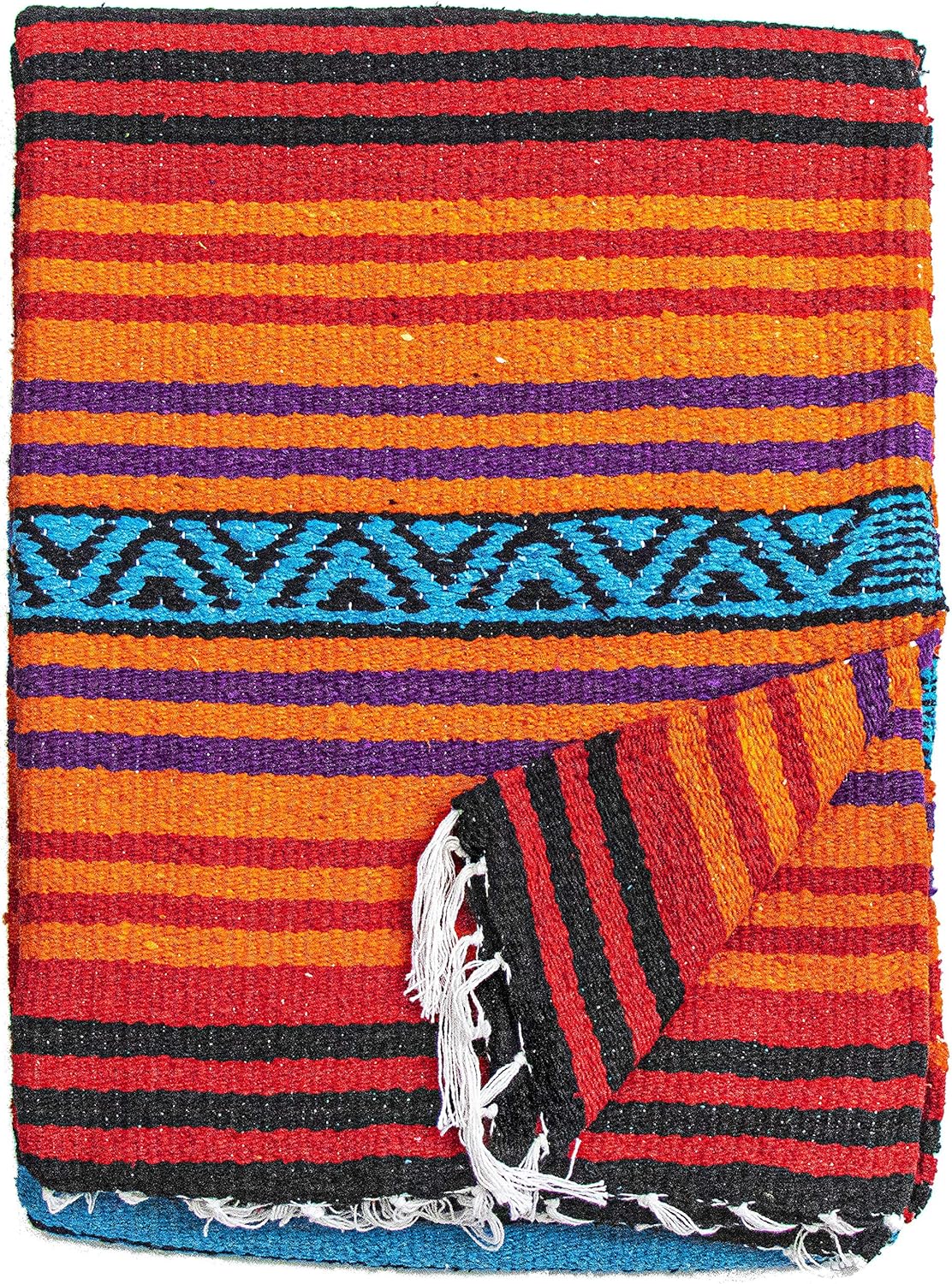El Paso Designs Peyote Hippie Blanket for Yoga and Home Use