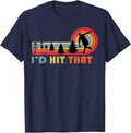 I'd Hit That Vintage Disc Golf T-Shirt - Funny Retro Sunset Tee