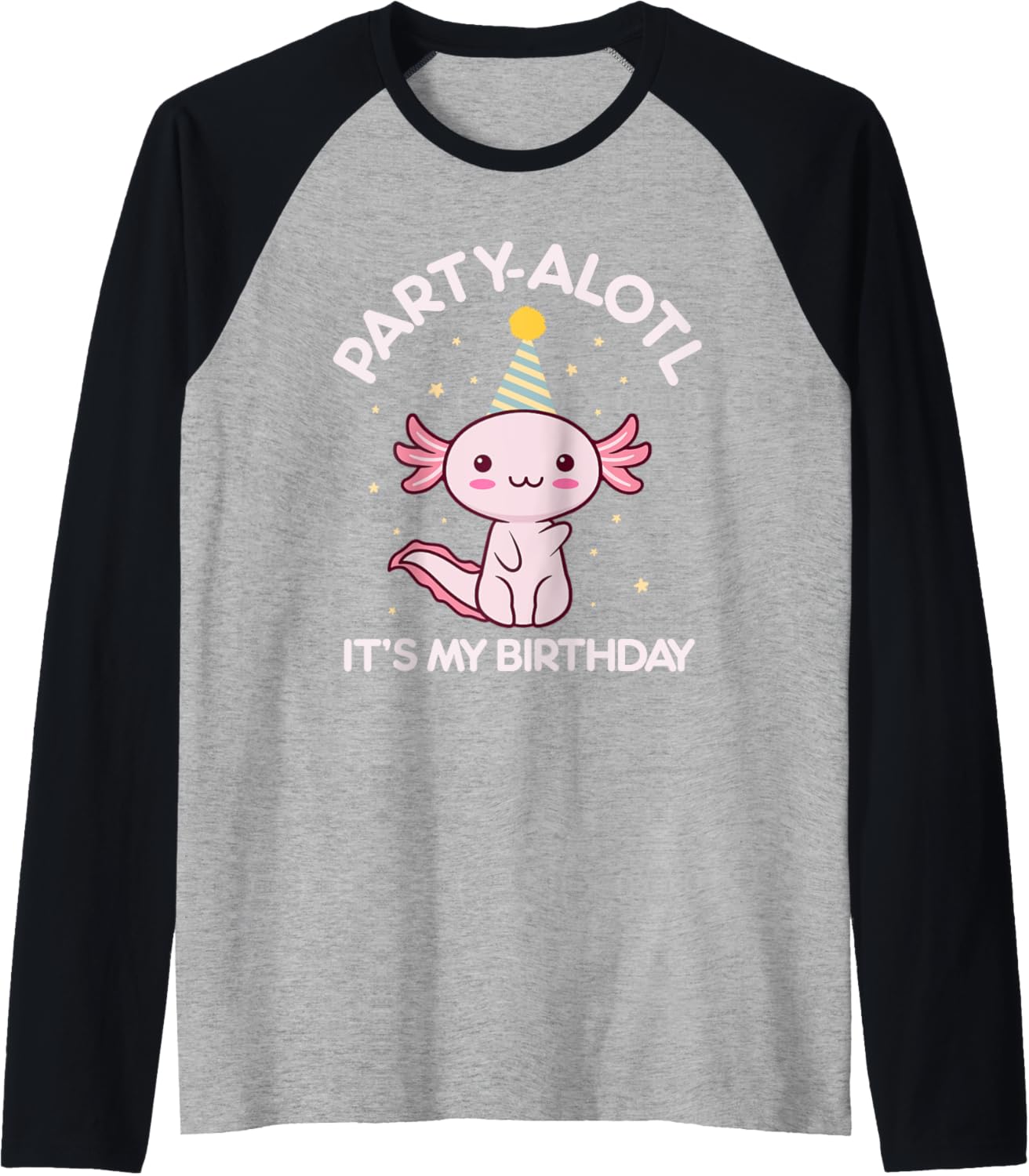 Axolotl Gamer Baseball Tee: Birthday Party Fun!