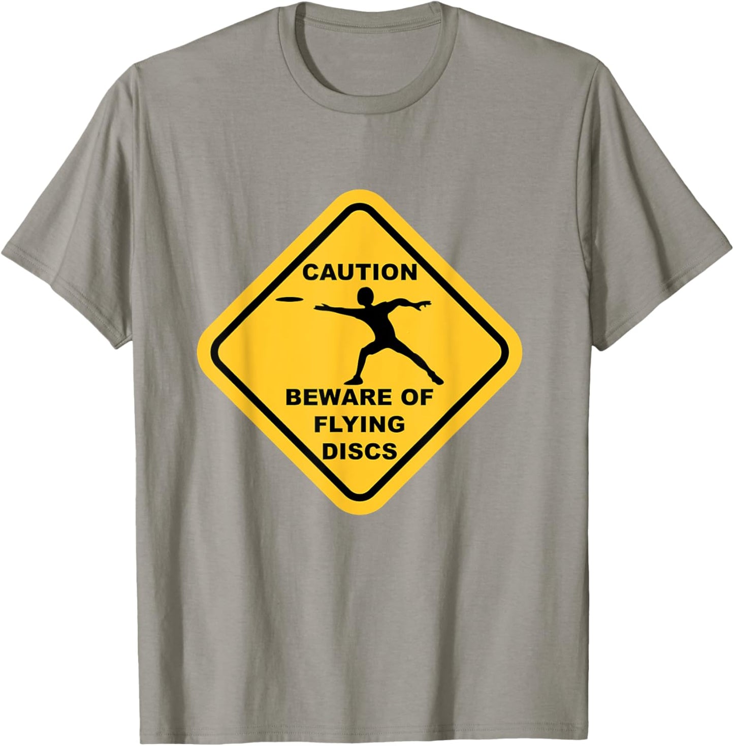 Funny Disc Golf Tee: Beware Flying Discs!