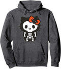 Hello Kitty Skeleton Halloween Hoodie Pullover - Cozy Licensed Graphic