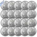 (1878-1904) Morgan Silver Dollar BU Twenty Coins - Brilliant