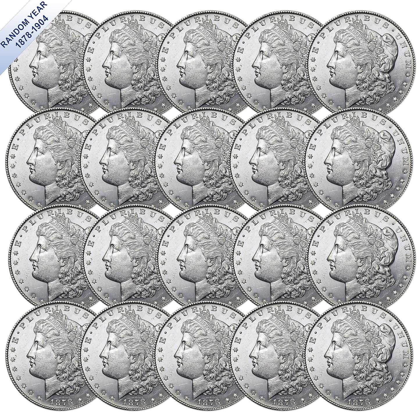 Morgan Silver Dollar (1878-1904) Brilliant Uncirculated Coins