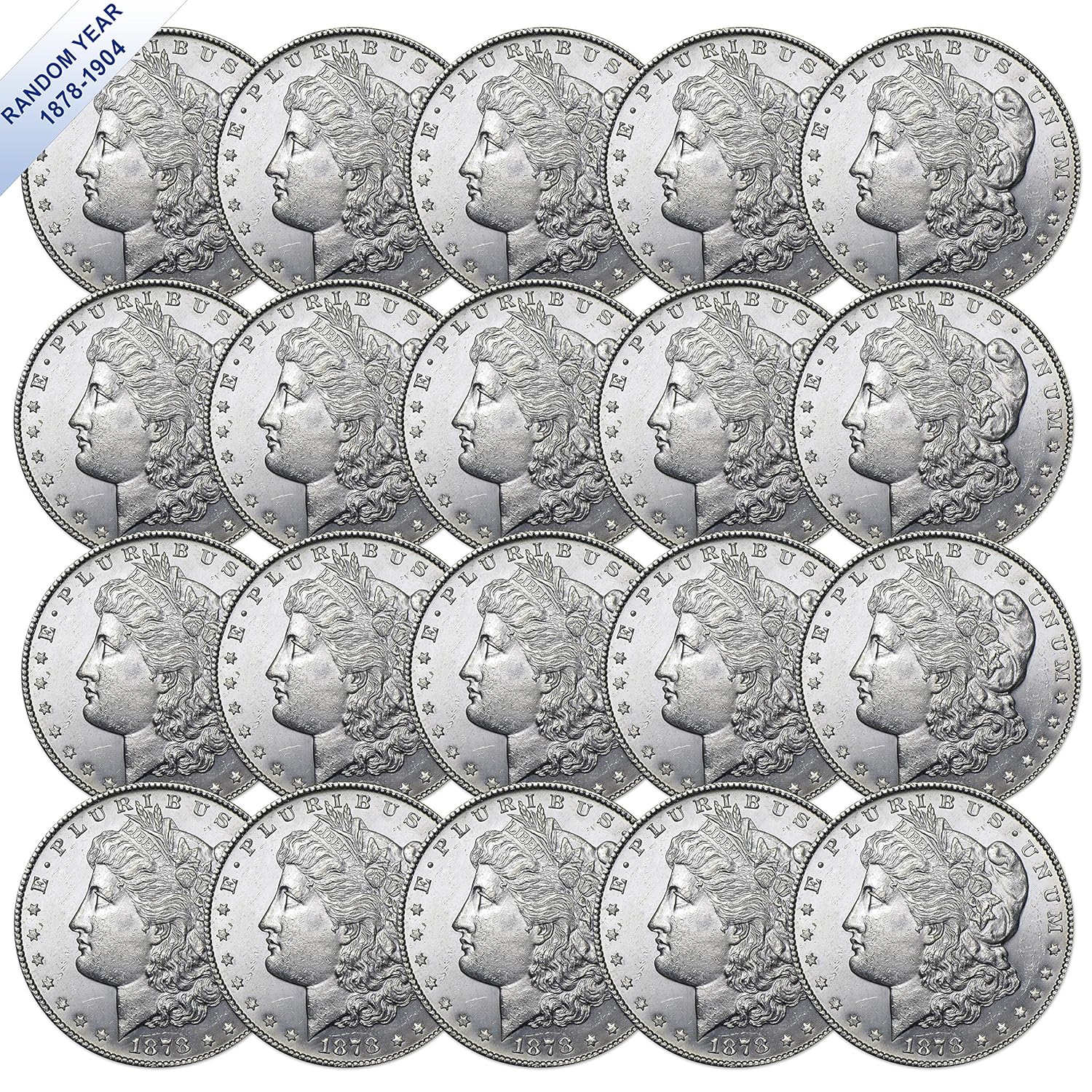 Morgan Silver Dollar (1878-1904) Brilliant Uncirculated Coins