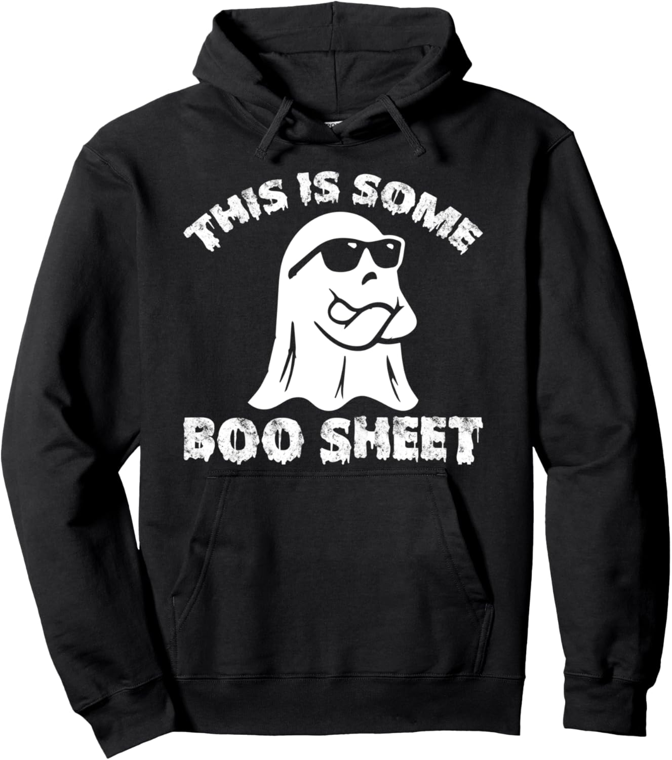 Spooky Funny Halloween Ghost Pullover Hoodie