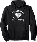 for women Pullover Hoodie - Volleyball Grammy Support Hoodie