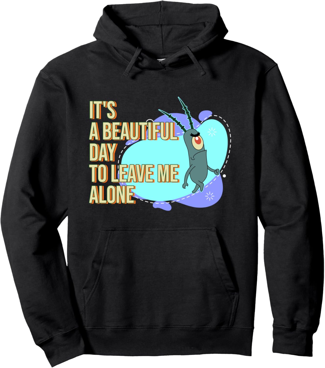 Mademark Plankton Beautiful Day Pullover Hoodie for Fans
