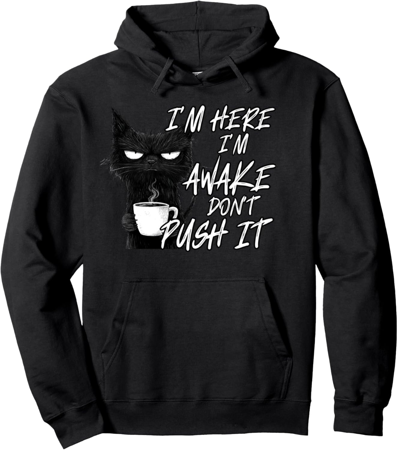 Sarcastic Cat Pullover Hoodie - Stay Witty!