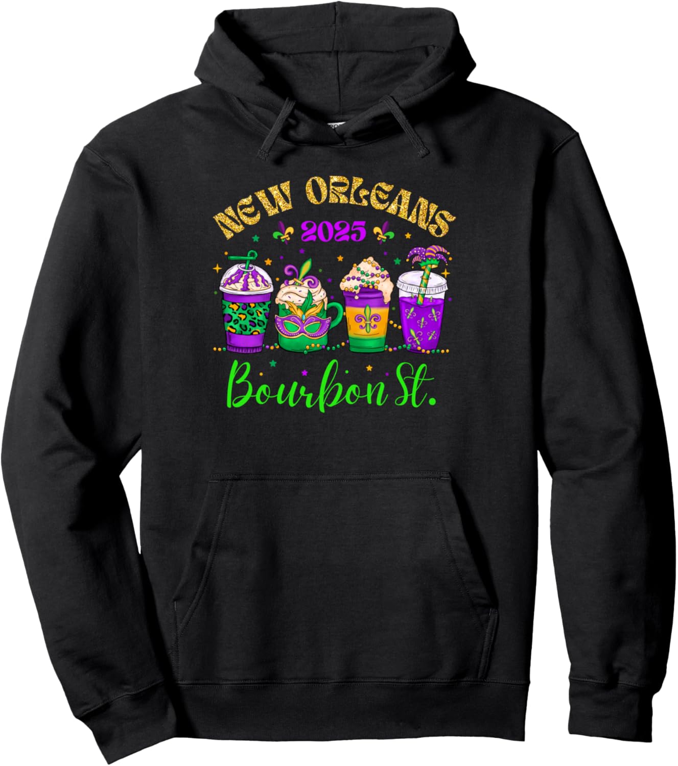 Mardi Gras 2025 Souvenir Hoodie for New Orleans Lovers