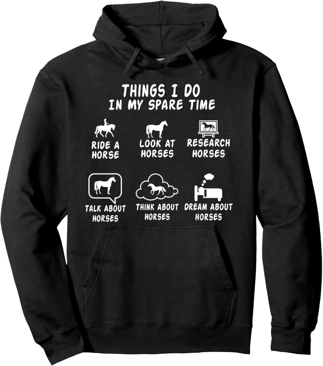 Stylish Horse Lover Hoodie for Women