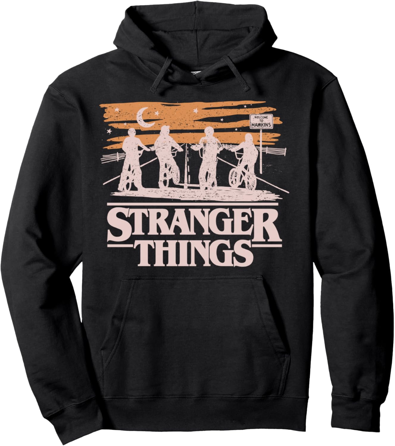 Netflix Stranger Things Night Silhouettes Pullover Hoodie Review