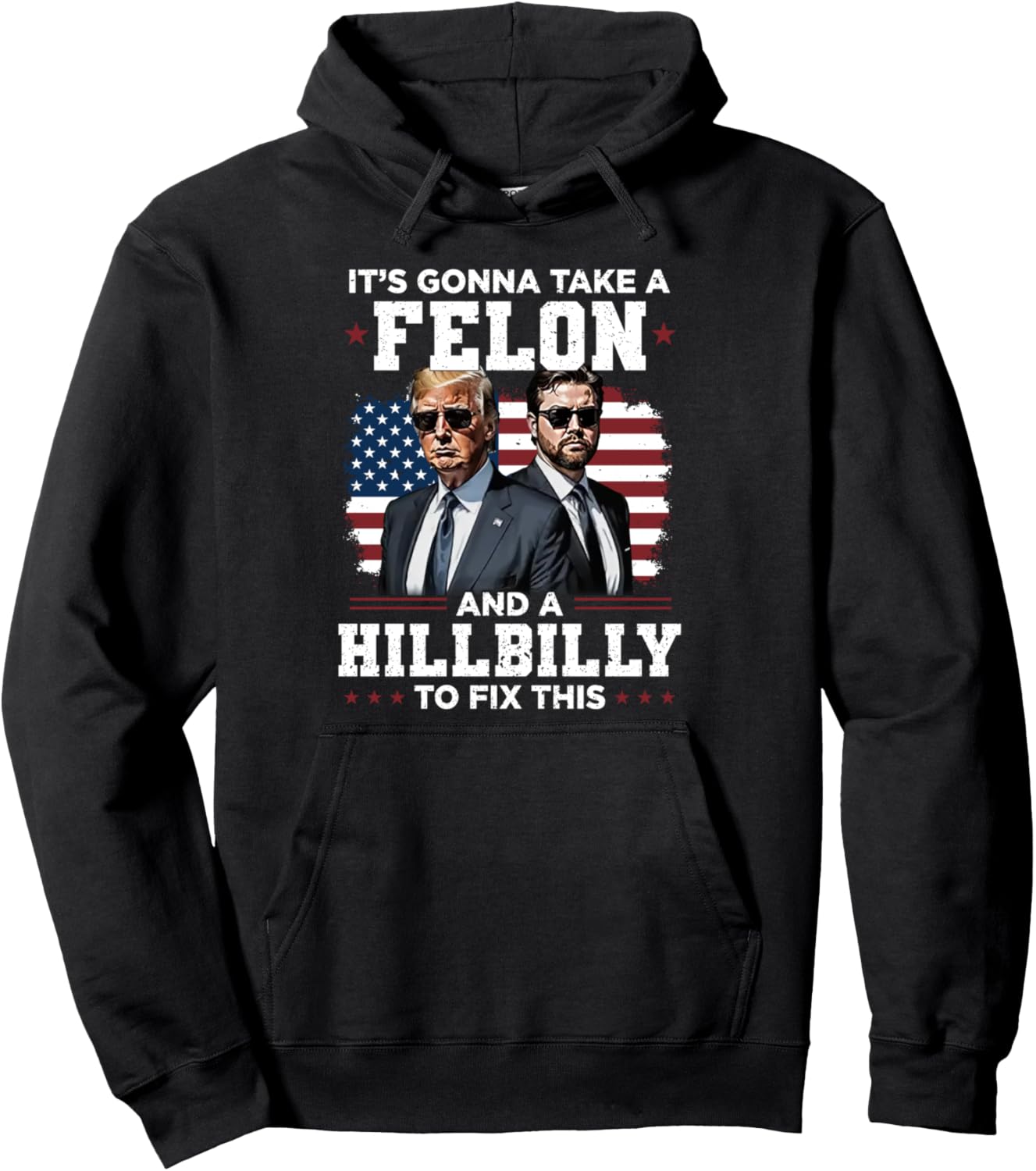 Trump Vance Funny Fix Pullover Hoodie