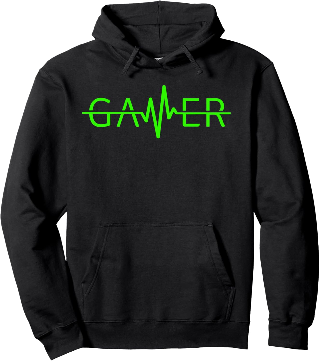 Gamer Heartbeat Graphic Hoodie for Teens